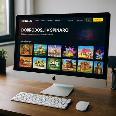 Spinaro Casino - Desktop Platform Interface - Intuitivna oblika